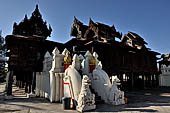 Teak Shwe Yaunghwe Kyaung Buddhist monastery, near Inle Lake. Myanmar. 
